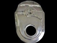BILLET GEN  6   Chevy Timing Cover POLISHED  DRIVES A WATER PUMP , CAN DRIVE A FUEL PUMP 421152
